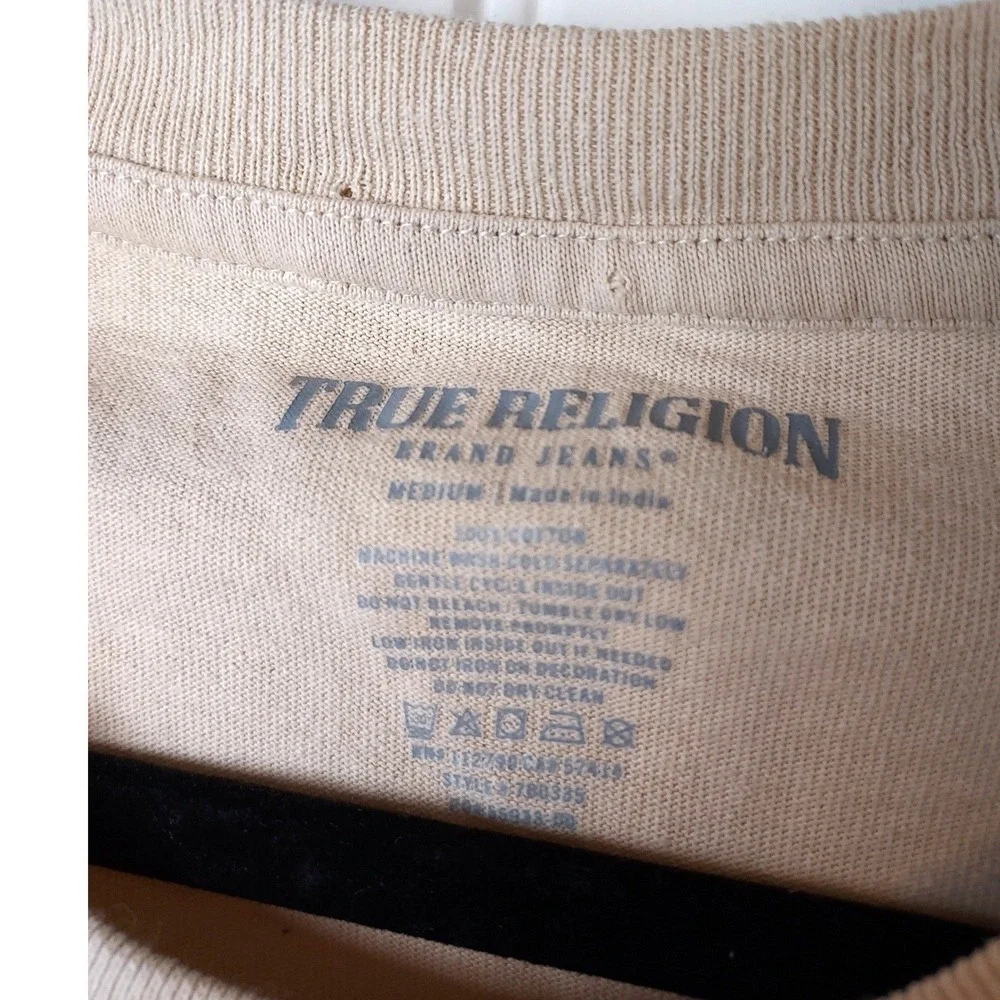 True Religion Horseshoe T Shirt Medium Cotton Crew Neck‎ Short Sleeve